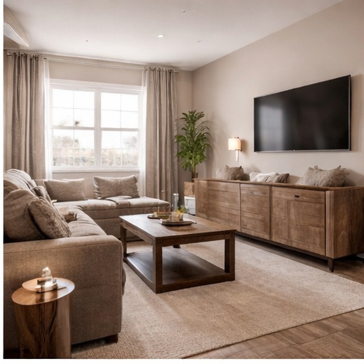 Comfortable living room at Hillcrest Suites